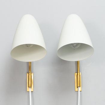 Lisa Johansson-Pape, A pair of 1950s '3054' wall lights for Stockmann Orno.