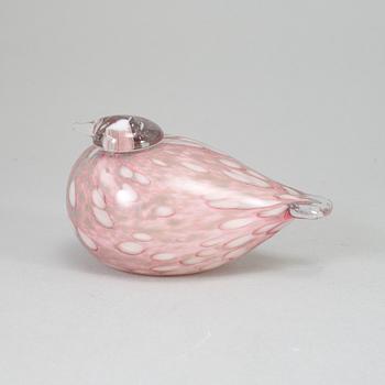 OIVA TOIKKA, glasfågel, Baby Pine Grosbeak, Male
(Baby Taviokuurnan Poikanen), 2007, signerad O. Toikka Nuutajärvi.