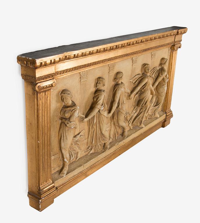 Kipsireliefi / frisi, 1900-luku, "Borghesen tanssijat".