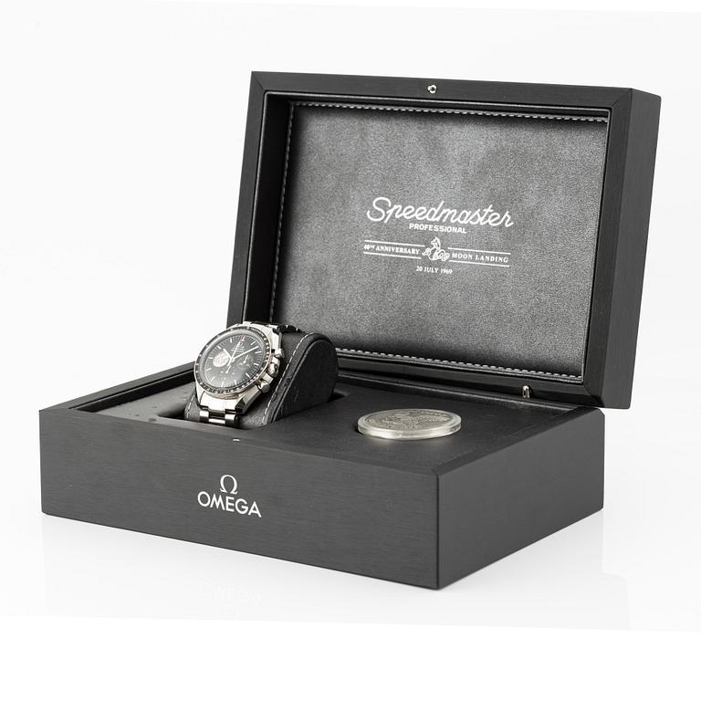 Omega, Speedmaster, Moonwatch, Professional, "Apollo 11 40th Anniversary", "Limited Edition", chronograph, ca 2010.