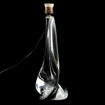BORDSLAMPA, glas, St. Louis, Frankrike, 1900-talets mitt.