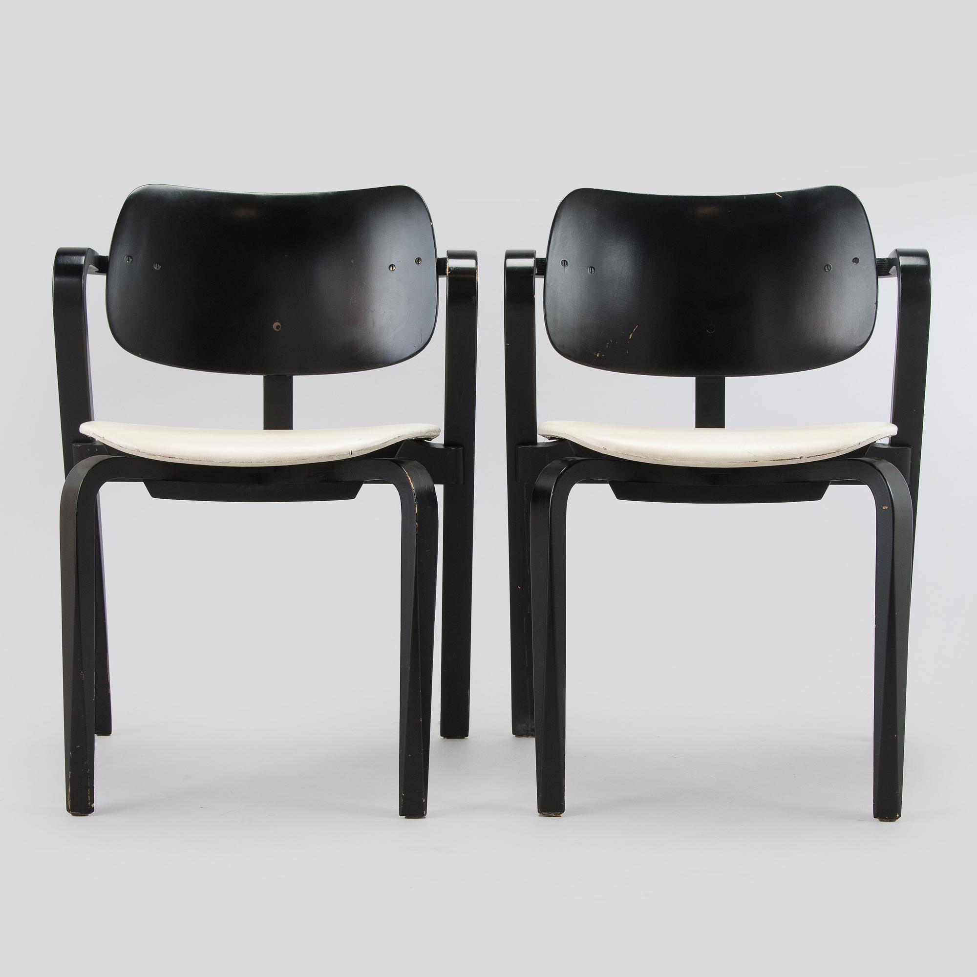 Ilmari Tapiovaara, a set of six 1960s 'Aslak' armchairs for Asko, Finland.