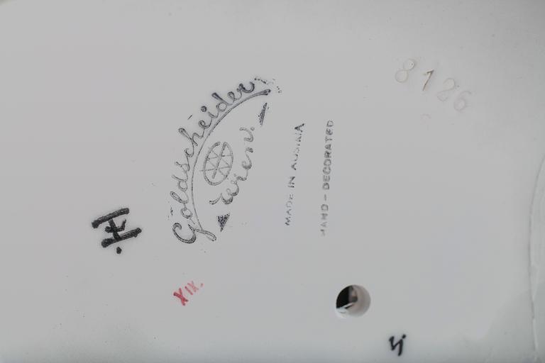 FIGUR, porslin, Goldscheider, Wien.