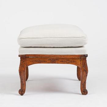 A French Régence stool, early 18th century.