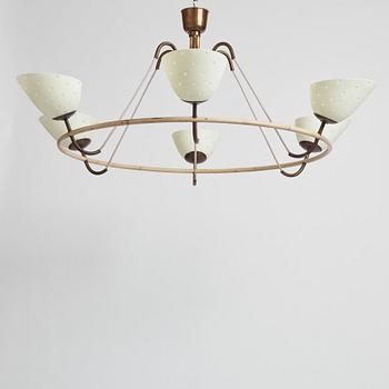 Hans Bergström, a rare chandelier, ateljé Lyktan, Åhus 1930-40s.