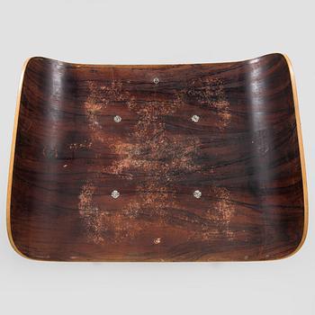 Charles and Ray Eames, a 1960s 'Lounge chair' and stool for Herman Miller.