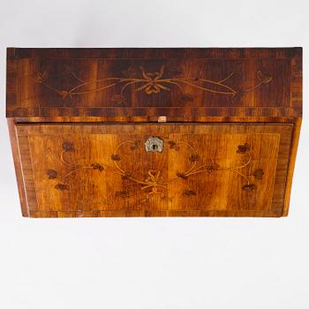 A Gustavian late 18th century secretaire attributed to Jonas Hultsten (master in Stockholm 1773-1794).