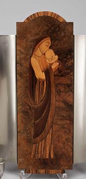 LAMPETTER, 2 st, Mjölby Intarsia, 1940-tal.