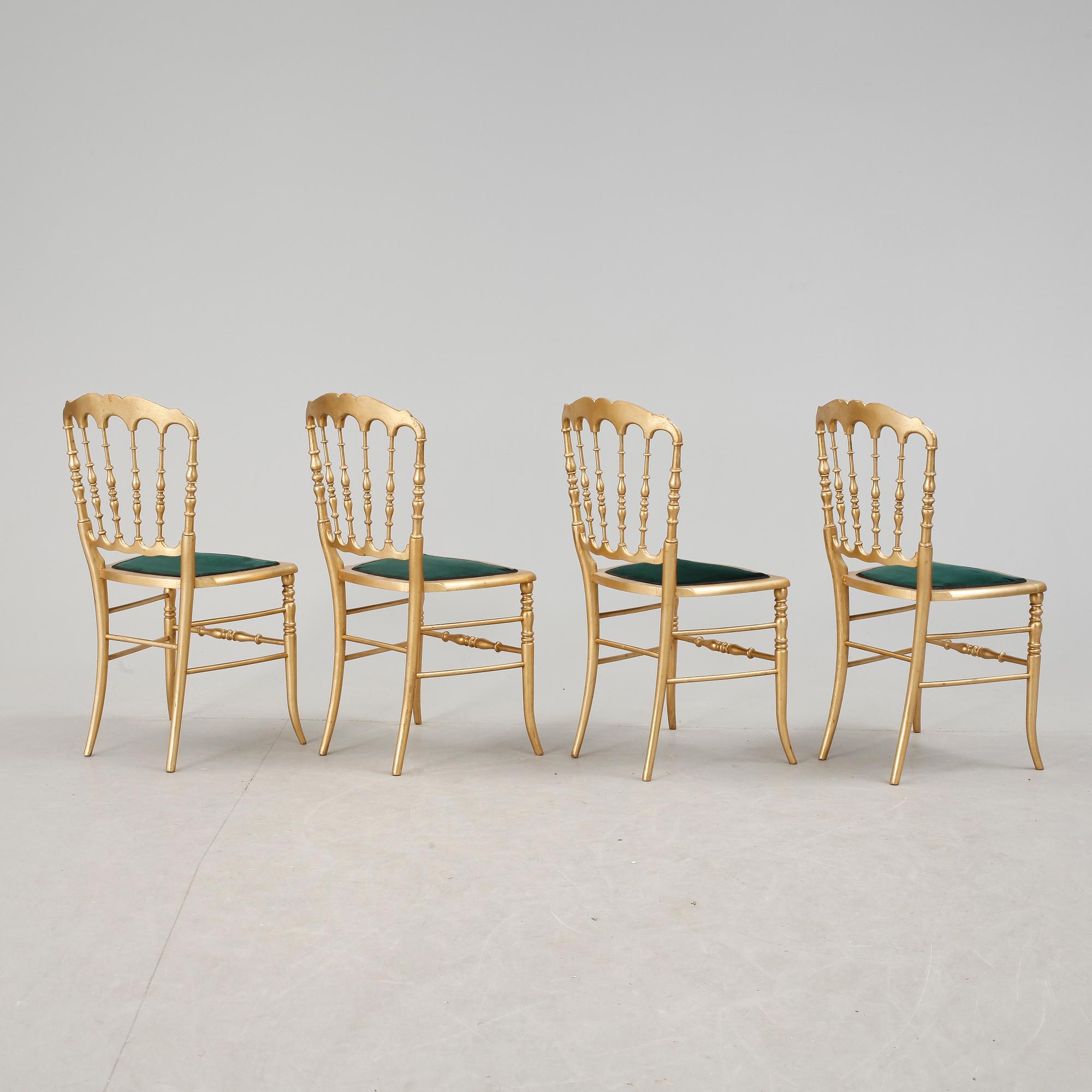 SOFFGRUPP, 5 delar, "Chiavari", tidigt 1900-tal.