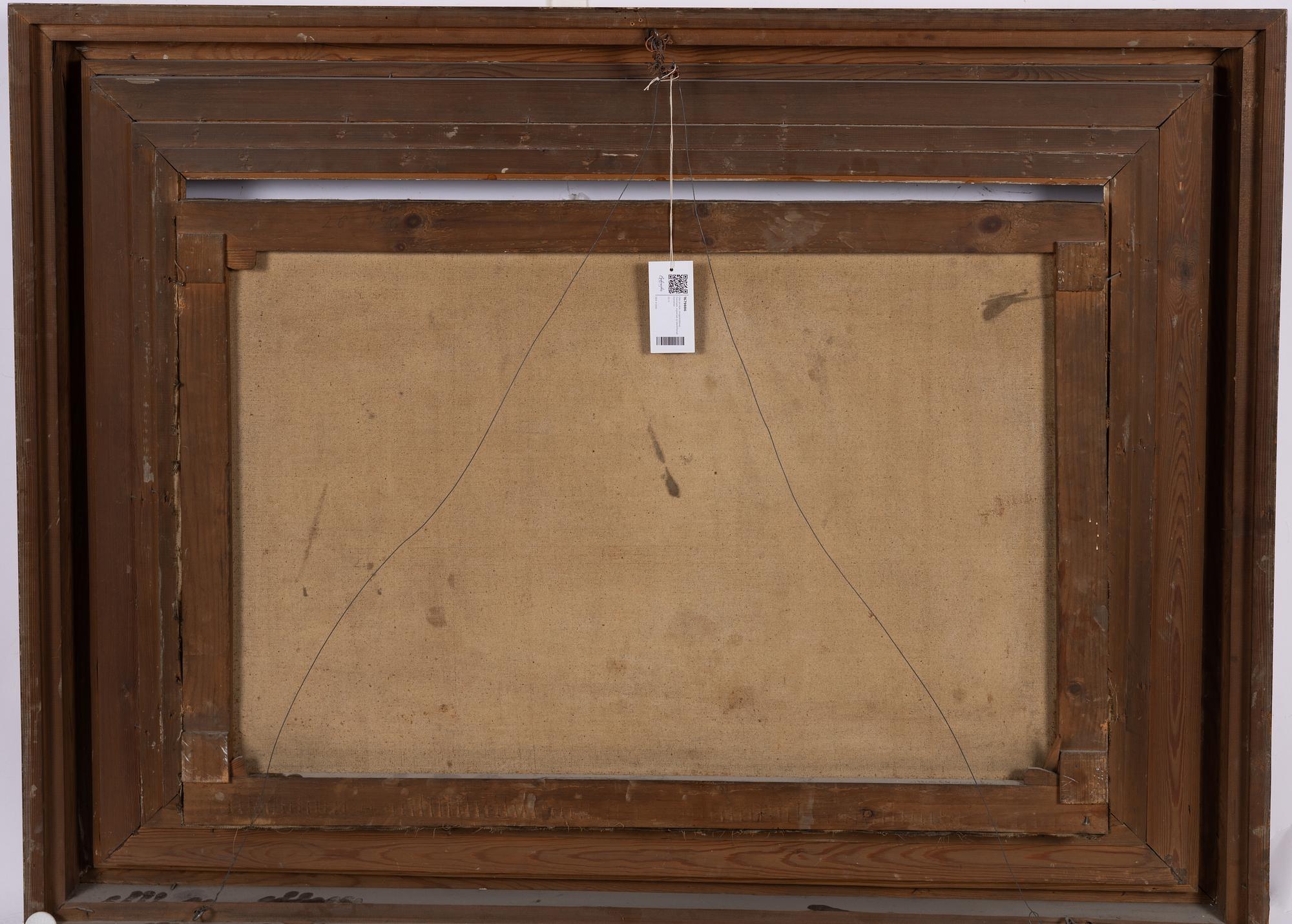 Unknown artist, Forest landscape, Denmark, 19th century.