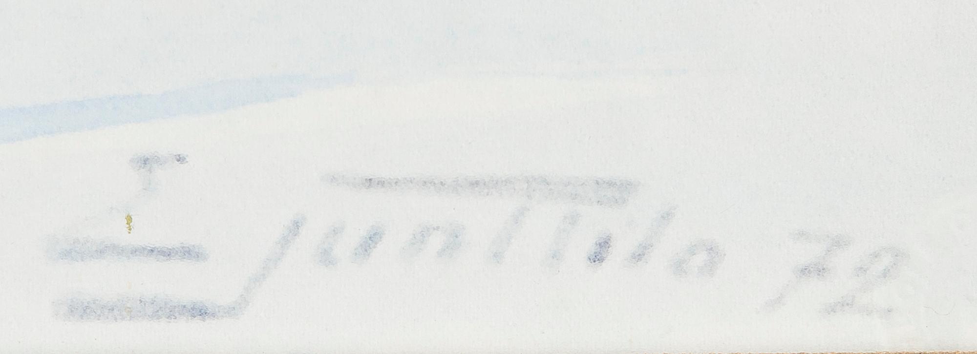 EINARI JUNTTILA, vesiväri, signeerattu ja päivätty -72.