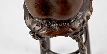 DEMETRE CHIPARUS, skulptur, brons, sign. 1900-tal.