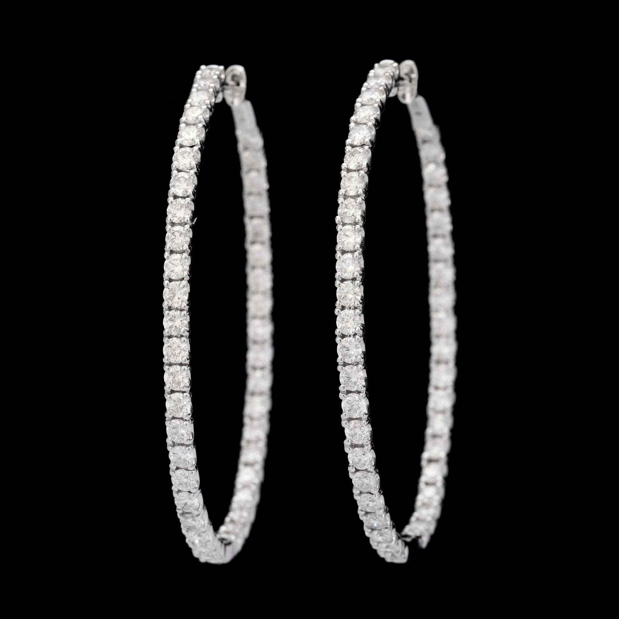 ÖRHÄNGEN med briljantslipade diamanter totalt ca 5.63 ct.