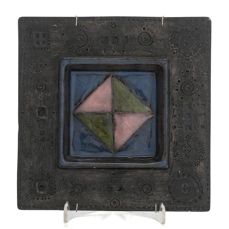 Rut Bryk, a stoneware wall relief, signed BRYK.