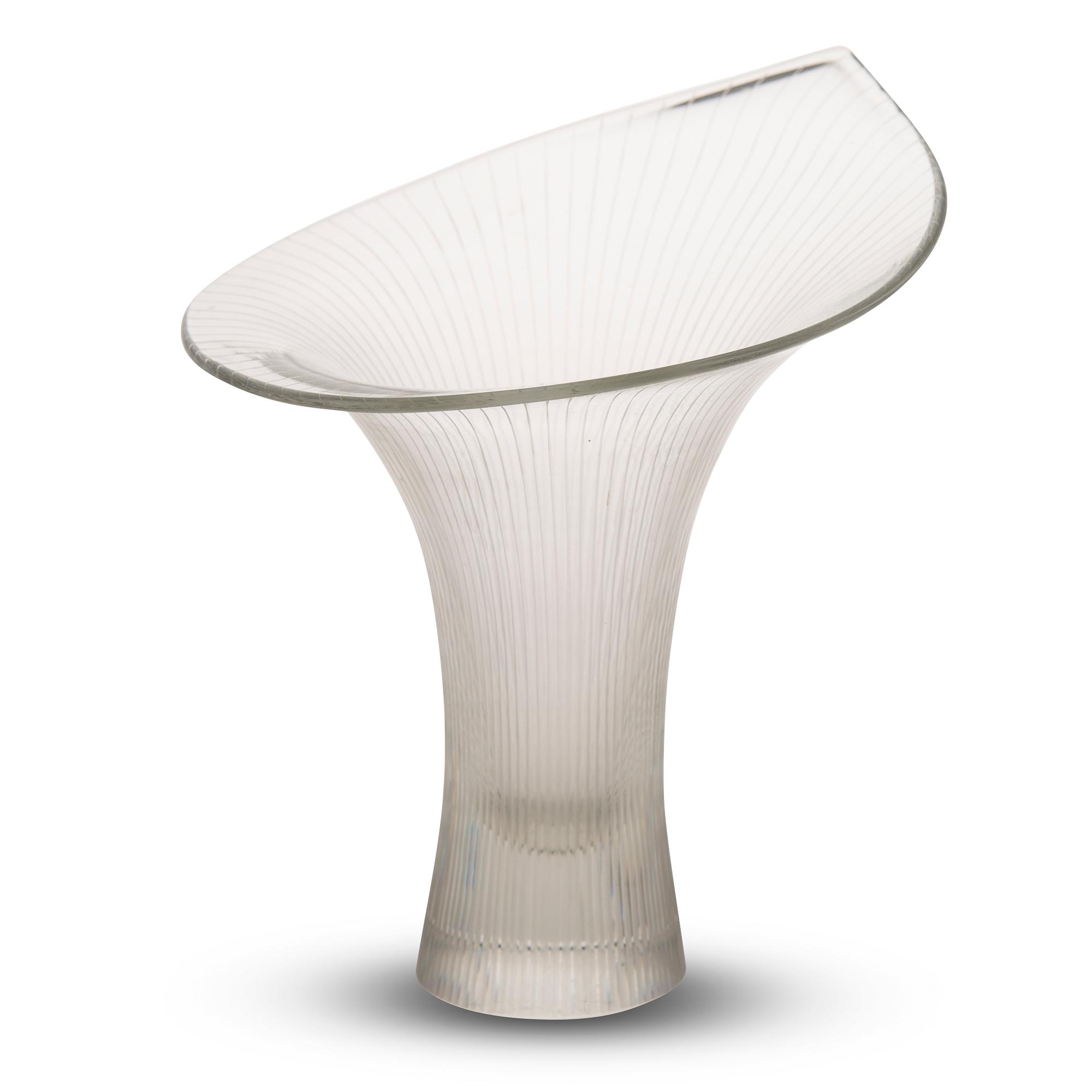 Tapio Wirkkala, A KANTARELLI GLASS VASE, signed Tapio Wirkkala Iittala -54.