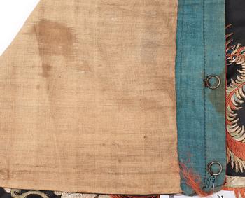 EMBROIDERIES, 1 pair, silk. 86-88 x 98-100 cm each. China around 1900.