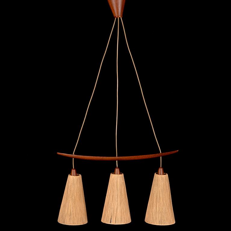 A 1950's pendant light.