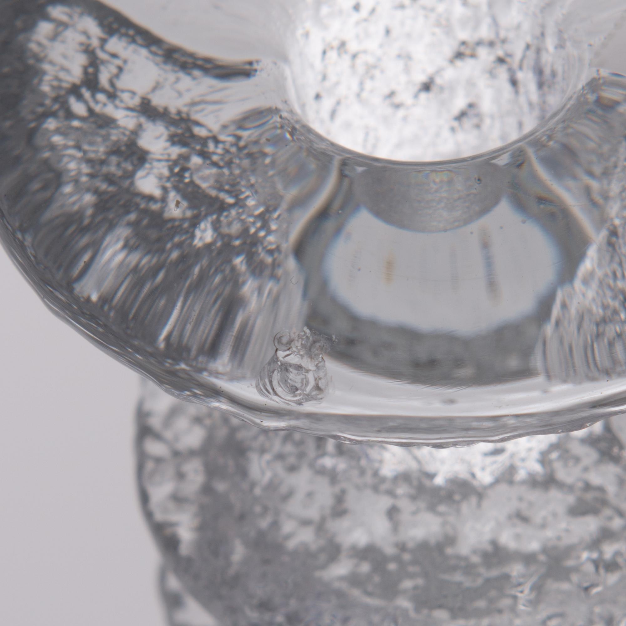 TIMO SARPANEVA, LJUSSTAKAR, 8 st, "Festivo", Iittala, en del signerade TS.