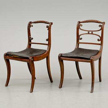 STOLAR, 6 st, England, 1800-talets andra hälft.