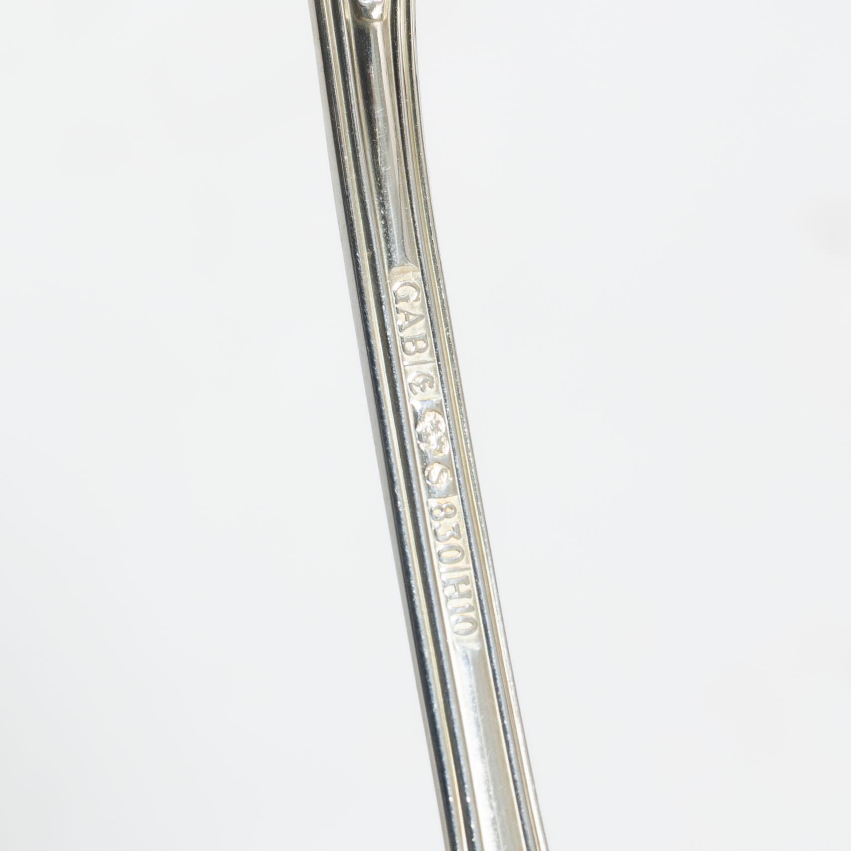 A 19-piece Swedish silver cutlery set, model 'Olga', GAB, Eskilstuna 1982.