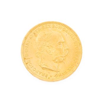 Gold coin, Austria-Hungary, 20 Corona, 1895.