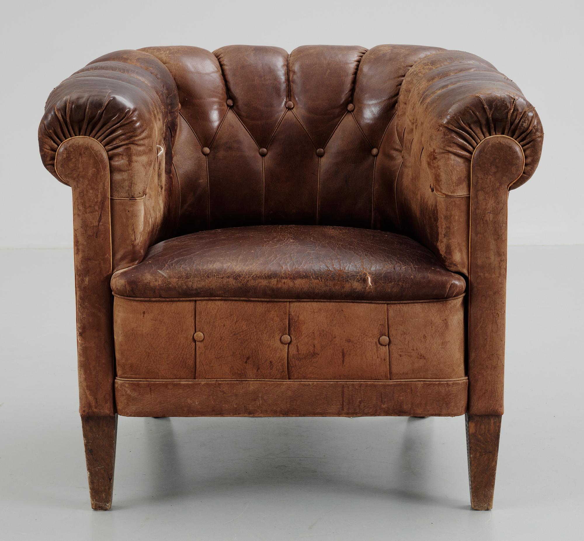 CLUBFÅTÖLJ, 1930/40-tal.