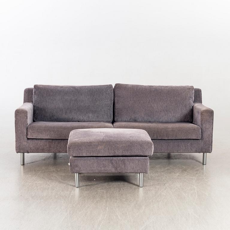 Soffa samt fotpall "Lift", Eilersen, formgivare Jens Juul Eilersen.