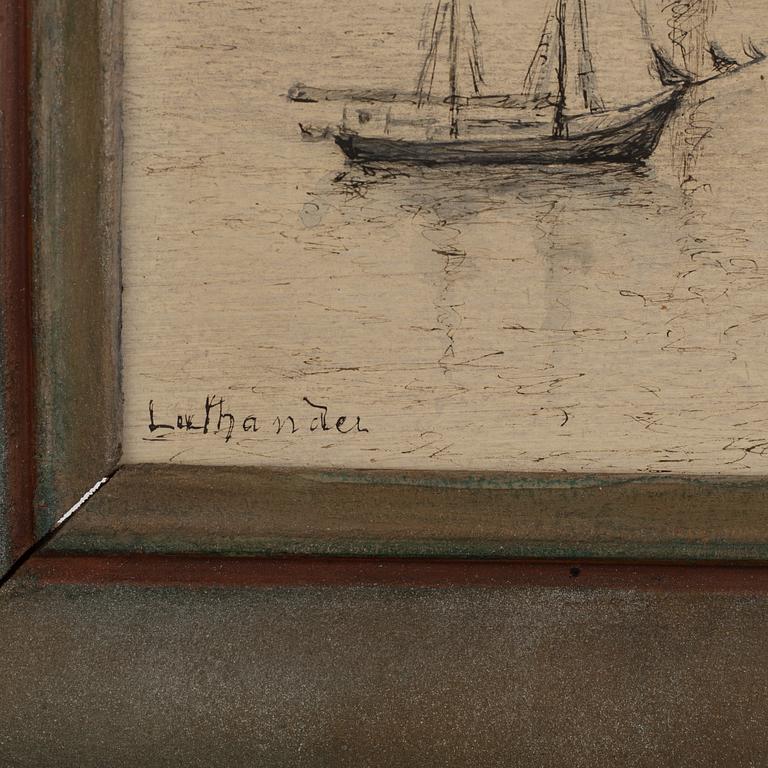 Carl Luthander, Utsikt över Riddarfjärden.