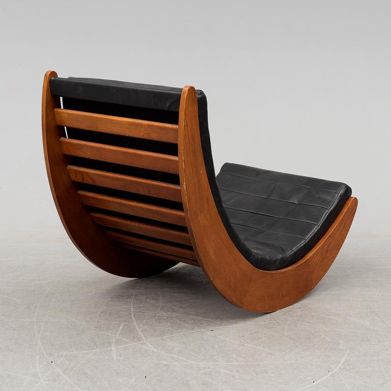 A 'Relaxer' rocking chair by Verner Panton, 2007.