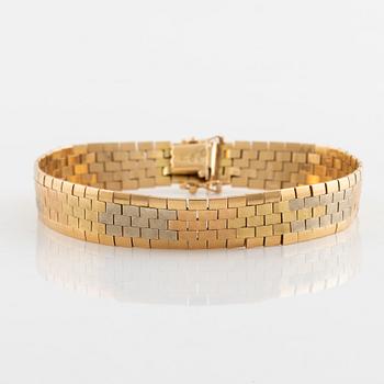 18K three coloured gold bracelet.