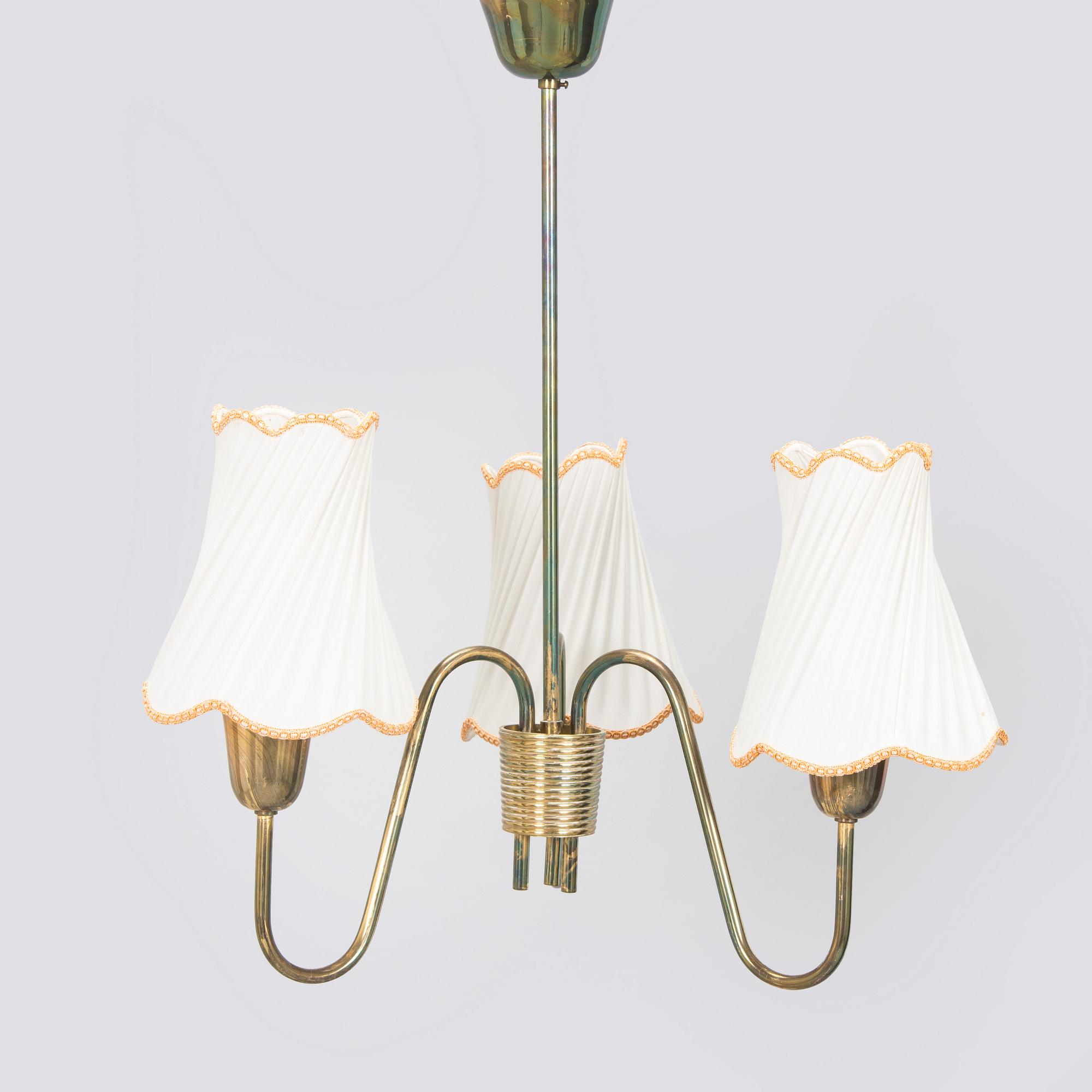 A mid-20th century ceiling light by Valinte.