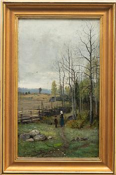 Olof Hermelin, Stroll in an autumn landscape.