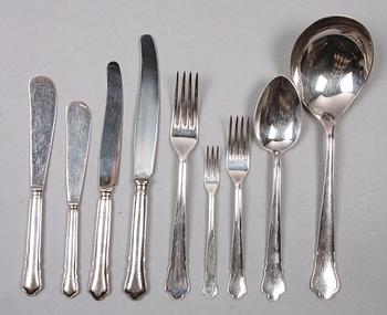 BESTICKSERVIS, 71 delar, nysilver, GAB, 1900-talets mitt.