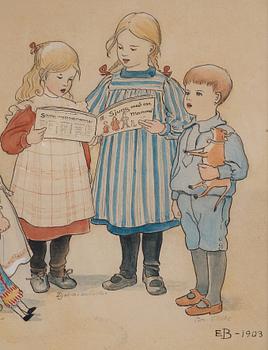 Elsa Beskow, "Mors lilla Olle och andra visor af A.T".