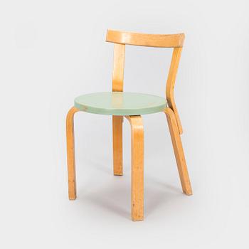 Alvar Aalto, stol, modell 68, för O.Y. Huonekalu- ja Rakennustyötehdas A.B. 1930-tal.