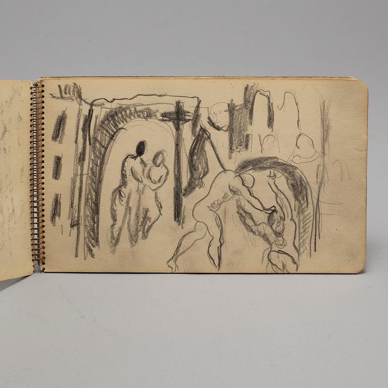 JOHANNES RIAN, sketch book, dated Paris, May 1929.