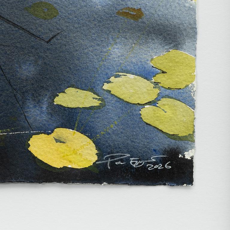Peter Eugén, Lake with water lilies and reeds.