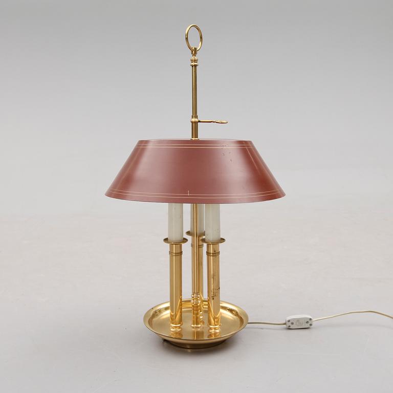 BORDSLAMPA, mässing, 1900-talets andra hälft.