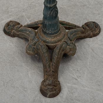 Cast iron stands, 20th century.