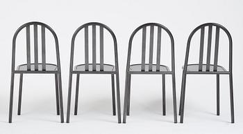 Robert Mallet-Stevens, a set of eight chairs, model '222', edition Andrée Putman, Ecart Paris, 1980s.