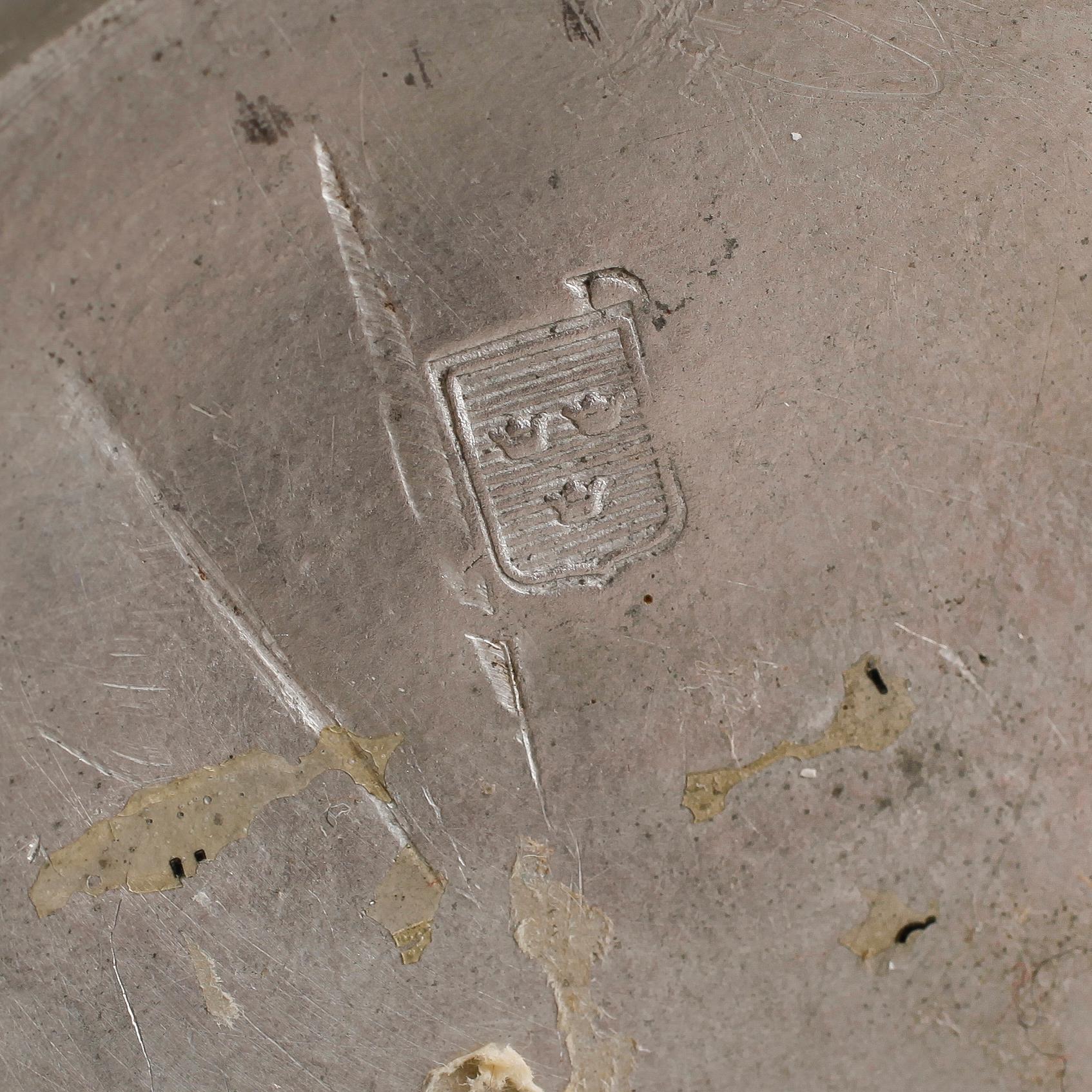 KAFFEKANNA, tenn, rokoko, 1700-tal.