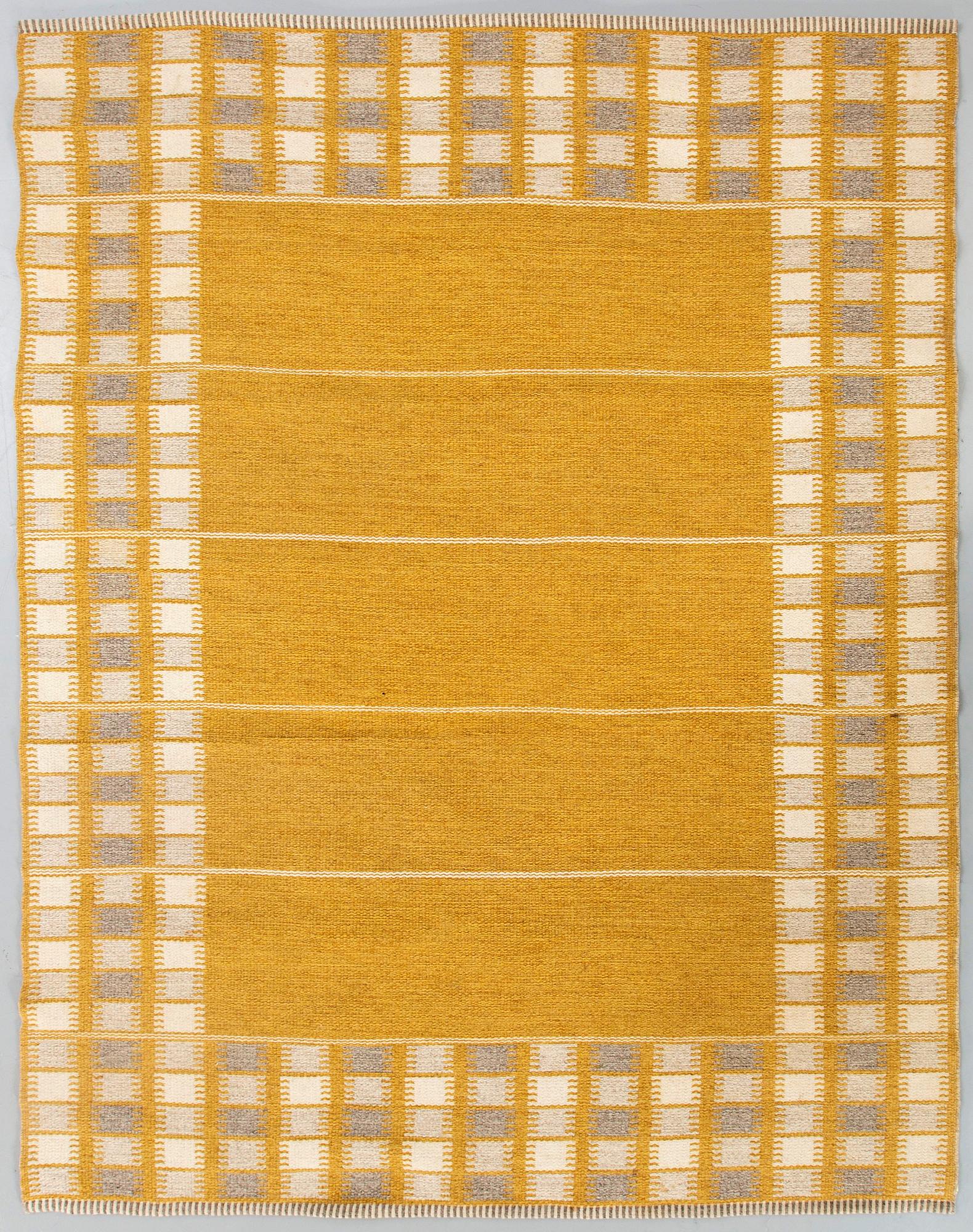 Ingrid Dessau, A Swedish 1950- 1960s flatweave carpet.