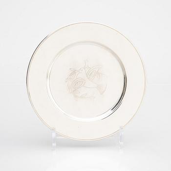 A silver coaster, W.A. Bolin, Stockholm 1929.