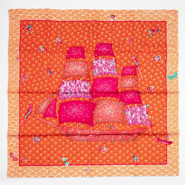 Hermès, scarf, "Bateau Fleuri".
