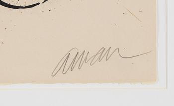 Arman, litograph in colours, 1971, signed and numbered 29/300.