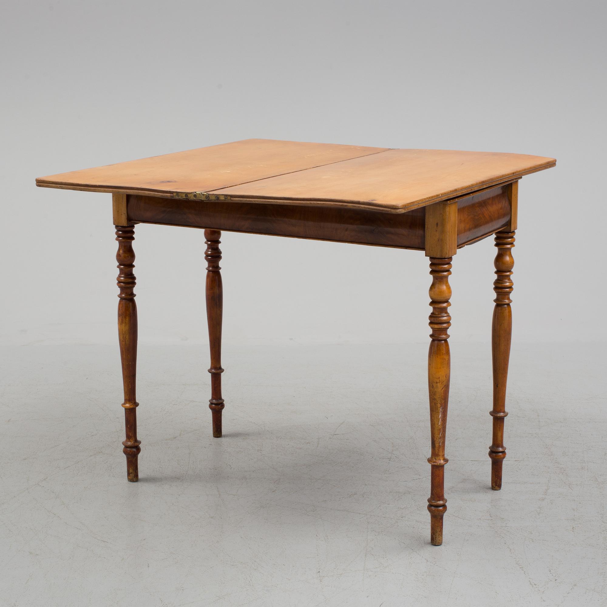 A Swedish 19th century games table.