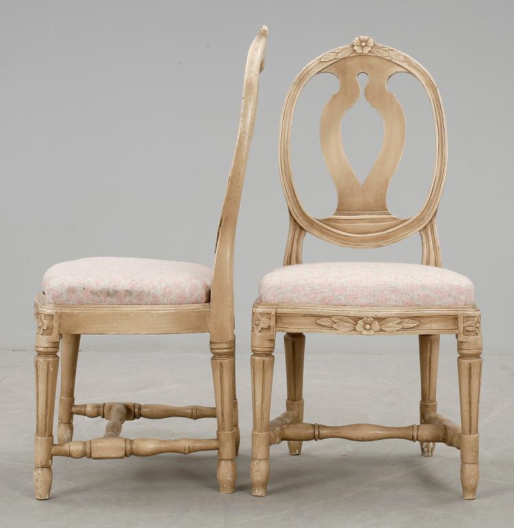 STOLAR, 2 st, snarlika, gustavianska, ca 1780.