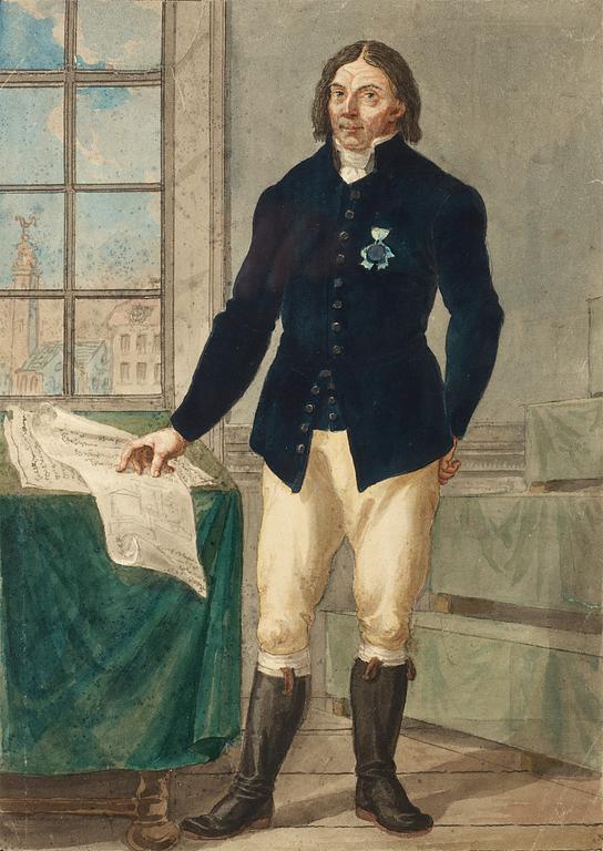 Carl Wilhelm Svedman, Porträtt av Tuve Larsson (1765-1836), riksdagsman i bondeståndet.
