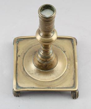 LJUSSTAKE, mässing, 1600-tal.