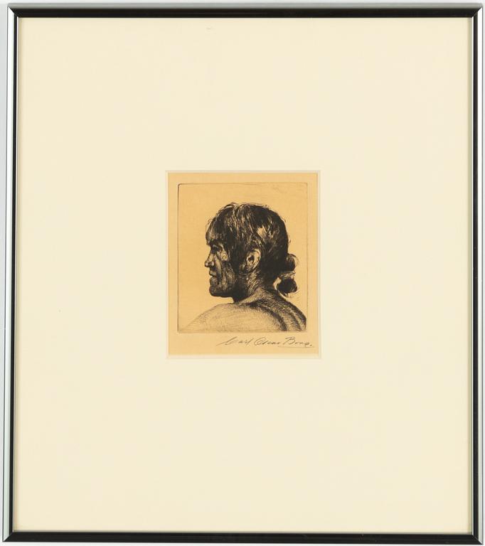 Carl Oscar Borg, A Navajo Indian in Profile.